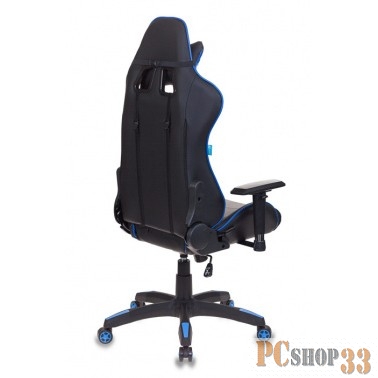Кресло игровое Бюрократ CH-778/BL+BLUE две подушки черный/синий искусственная кожа