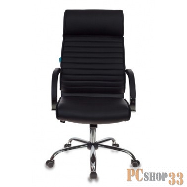 Кресло руководителя Бюрократ T-8010SL/BLACK черный искусственная кожа крестовина хром
