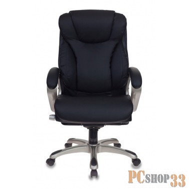Кресло руководителя Бюрократ T-9916/BLACK черный рец.кожа/кожзам