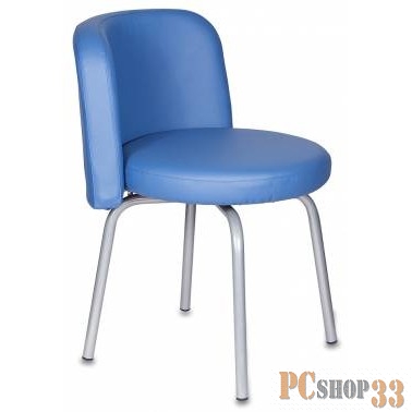 Стул Бюрократ KF-2/OR-03 вращающийся синий Or-03 искусственная кожа