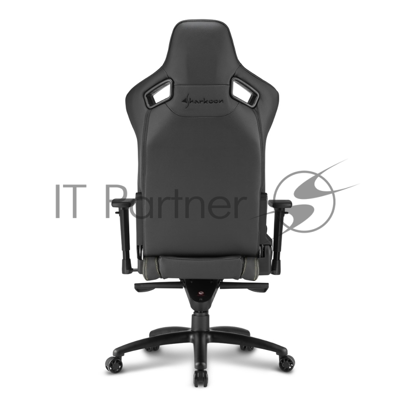 Sharkoon Shark Zone GS10 Игровое кресло чёрно-жёлтое (синтетическая кожа, регулируемый угол наклона, механизм качания)