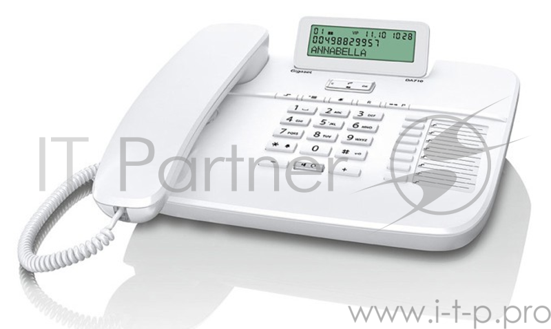 Телефон Gigaset DA710 (IM) White. Телефон проводной (белый)