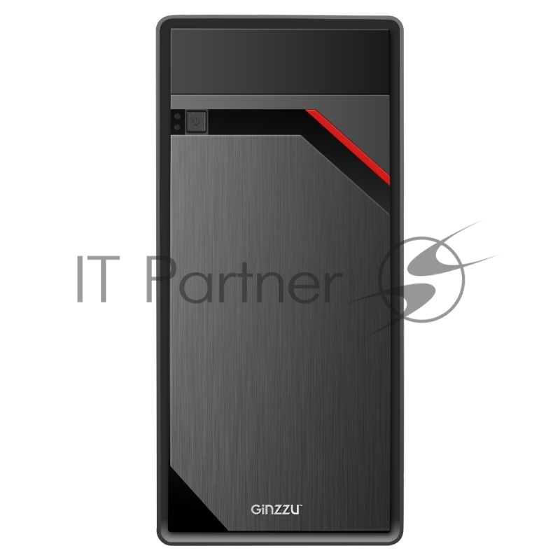 Корпус Ginzzu D180 2*USB 2.0,AU w/o PSU