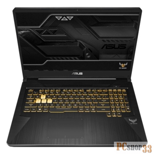 Ноутбук ASUS TUF FX705DY AMD Ryzen 5 3550H/16Gb/512Gb SSD/No ODD/17.3 FHD IPS Anti-Glare 60Hz/AMD RADEON RX560X 4Gb GDDR5/Camera/Wi-Fi/No OS Black Gold Steel
