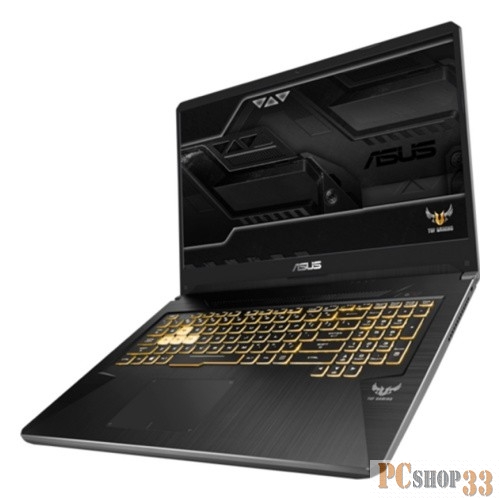 Ноутбук ASUS TUF FX705DY AMD Ryzen 5 3550H/16Gb/512Gb SSD/No ODD/17.3 FHD IPS Anti-Glare 60Hz/AMD RADEON RX560X 4Gb GDDR5/Camera/Wi-Fi/No OS Black Gold Steel