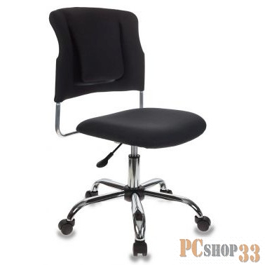 Кресло Бюрократ CH-322SXN/BLACK спинка динамичная поддержка черный 26-28 крестовина хром