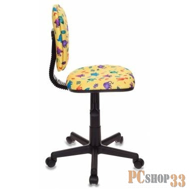 Кресло детское Бюрократ CH-204NX/DINO-Y желтый динозаврики