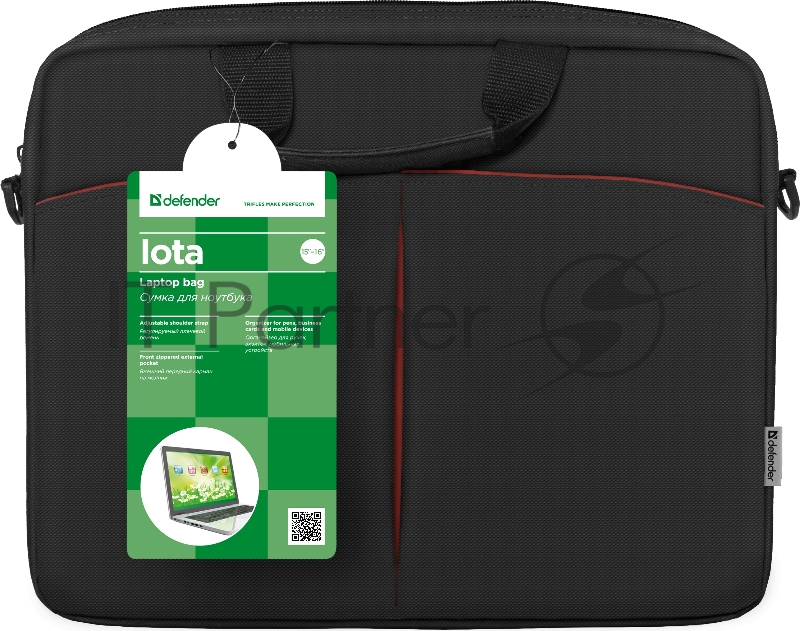 Сумка для ноутбука Defender Iota 15-16 черный (26007)