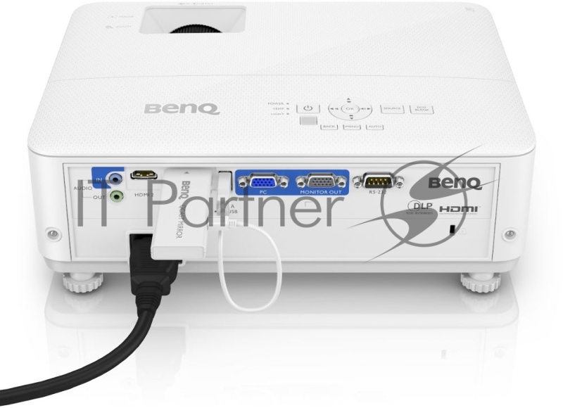 Проектор BENQ TH585 (DLP, 1080p 1920x1080, 3500Lm, 10000:1, +2xНDMI, MHL, 1x10W speaker, 3D Ready, lamp 15000hrs, WHITE,