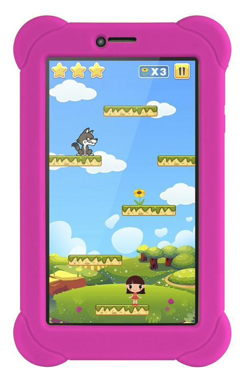 Планшет Digma Plane 7565N 3G + чехол розовый