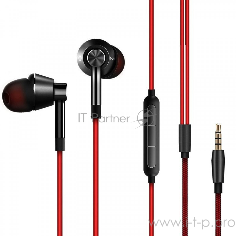 Наушники 1MORE 1M301-Black вставные ( затычки) с микрофоном,20 - 20000 Гц,98 дБ,32 Ом,5 мВт,mini jack 3.5 mm