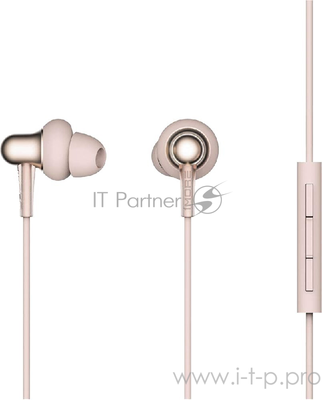 Наушники 1MORE E1025-Gold вставные ( затычки) с микрофоном,20 - 20000 Гц,98 дБ,32 Ом,5 мВт,mini jack 3.5 mm