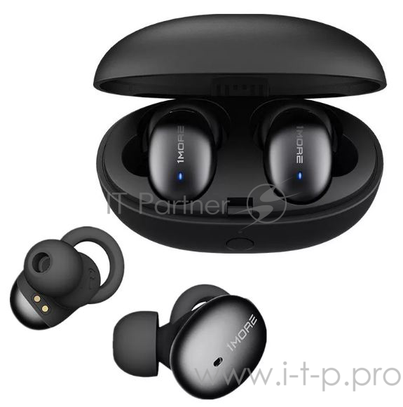 Наушники TWS 1MORE E1026BT-I-Black вставные ( затычки) с микрофоном,20 - 20000 Гц,98 дБ,16 Ом,BT 4.2,A2DP, AVRCP, Hands free, Headset