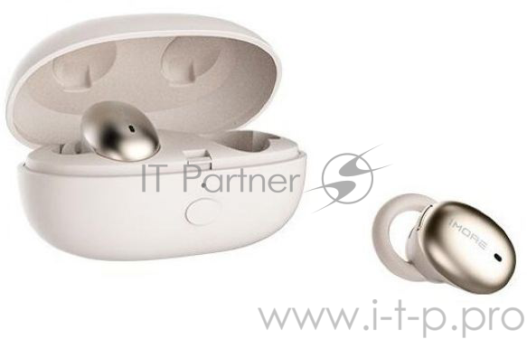 Наушники TWS 1MORE E1026BT-I-Gold вставные ( затычки) с микрофоном,20 - 20000 Гц,98 дБ,16 Ом,BT 4.2,A2DP, AVRCP, Hands free, Headset