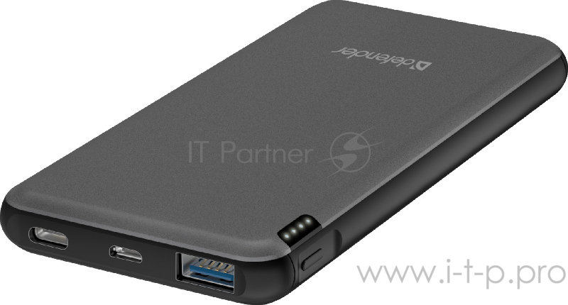 Внешний аккумулятор ExtraLife Fast 10000D USB: QC3.0, Type-C/PD,10000mAh DEFENDER