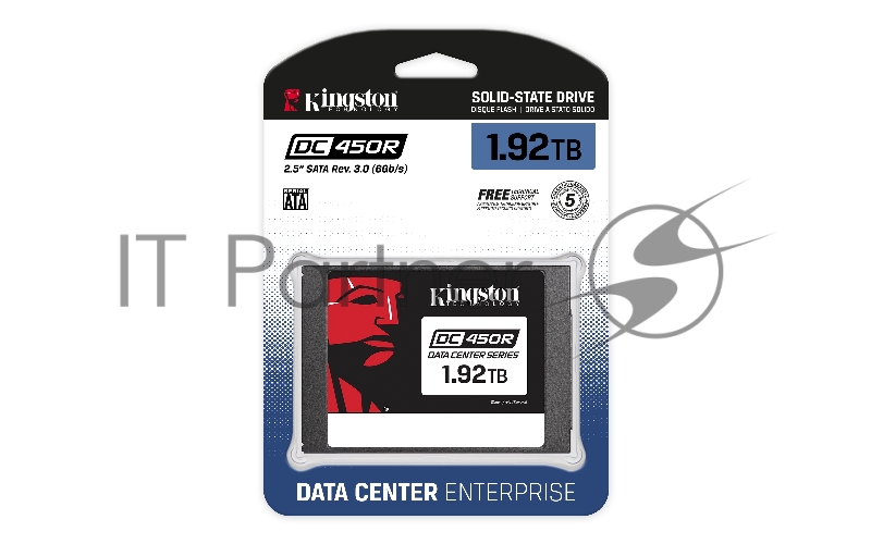 SSD 2.5 Kingston 1920Gb DC450R Series <SEDC450R/1920G> (SATA3, up to 560/530Mbs, 99000 IOPS, 3D TLC, 1301TBW, 7mm)