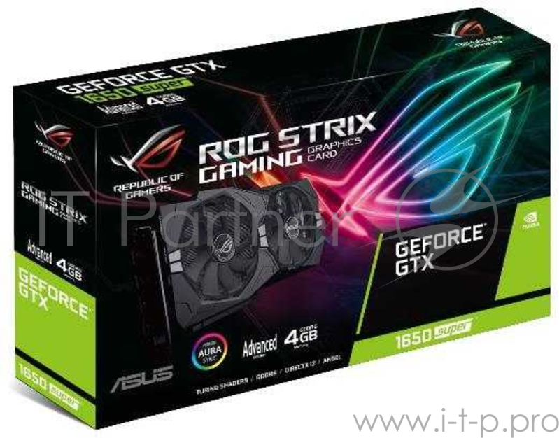 Видеокарта ASUS ROG-STRIX-GTX1650S-A4G-GAMING // GTX1650S,HDMI*2,DP*2,4G,D6 90YV0E11-M0NA00