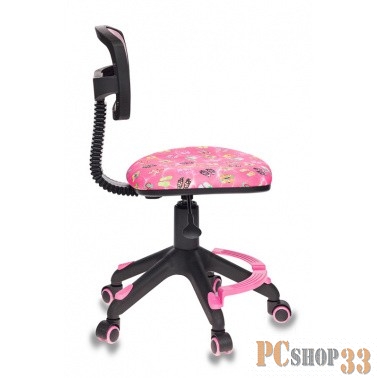 Кресло детское Бюрократ CH-299-F/PK/FLIPFLOP_P спинка сетка розовый сланцы колеса розовый