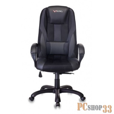 Кресло игровое Бюрократ VIKING-9/BLACK черный искусст.кожа/ткань