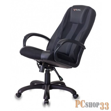 Кресло игровое Бюрократ VIKING-9/BLACK черный искусст.кожа/ткань