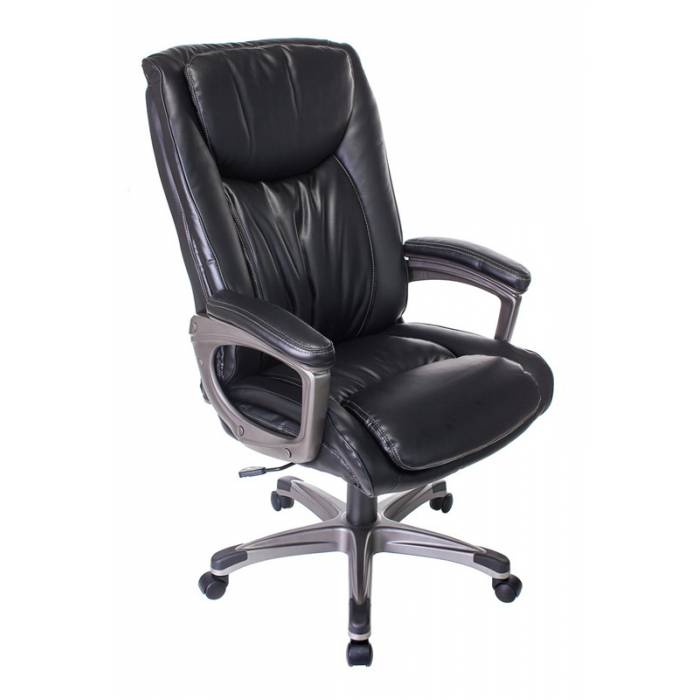 Кресло руководителя Бюрократ T-9914/BLACK черный рец.кожа/кожзам