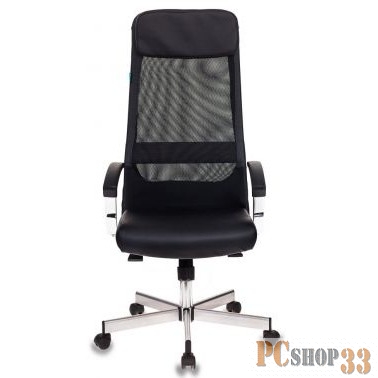 Кресло руководителя Бюрократ T-995SL/BLACK черный TW-01 искусст.кожа/сетка крестовина металл