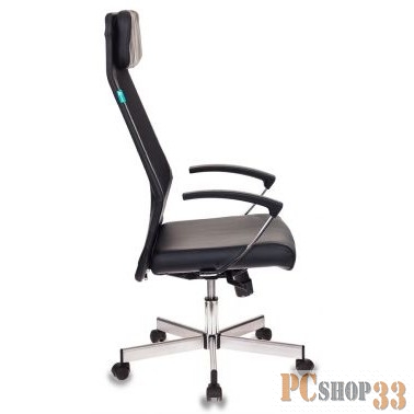 Кресло руководителя Бюрократ T-995SL/BLACK черный TW-01 искусст.кожа/сетка крестовина металл