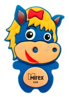 Флеш накопитель 8GB Mirex Horse, USB 2.0, Синий