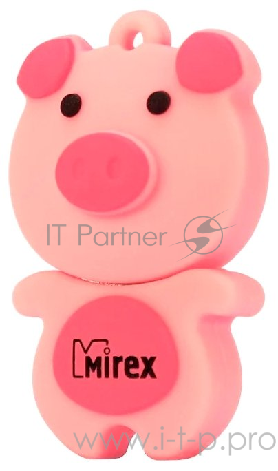 Флеш накопитель 8GB Mirex Pig, USB 2.0, Розовый