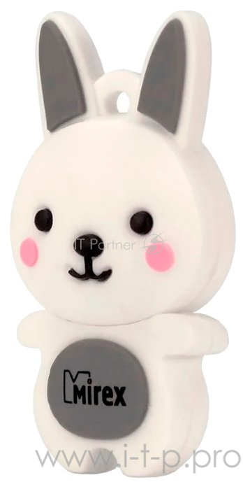 Флеш накопитель 8GB Mirex Rabbit, USB 2.0, Серый