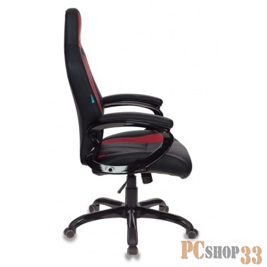 Кресло игровое Бюрократ CH-827/BL+RED черный/красный искусственная кожа