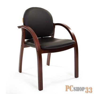 Офисное кресло Chairman 659 бежевое (экокожа, натуральное дерево)