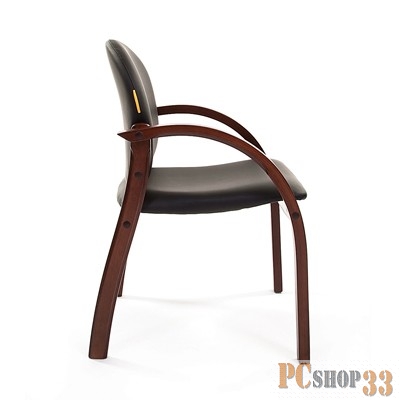 Офисное кресло Chairman 659 бежевое (экокожа, натуральное дерево)