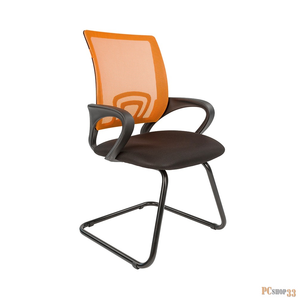 Chairman 696 V оранжевое Офисное кресло (ткань TW, сетчатый TW, пластик, сталь)