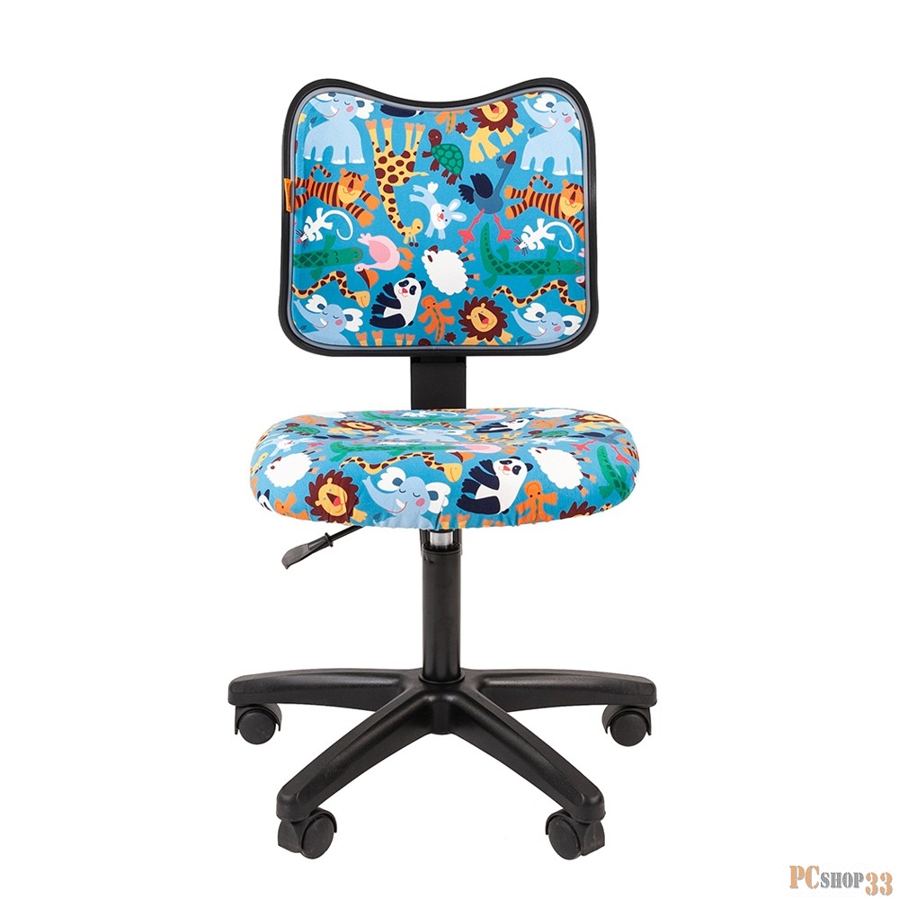 Chairman Kids 102 зоопарк кресло для детских комнат (велюр, чёрный пластик, газпатрон 3 кл)