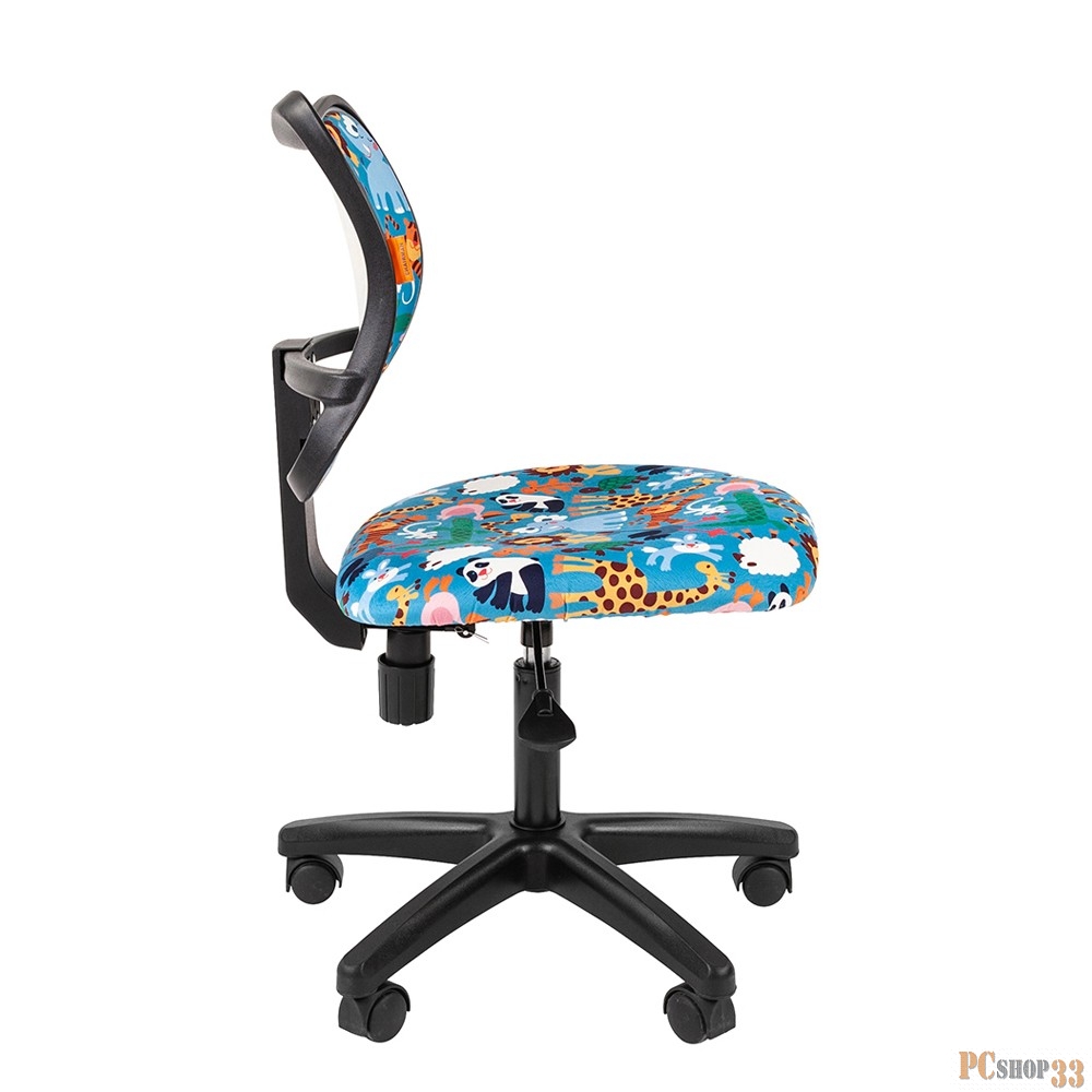 Chairman Kids 102 зоопарк кресло для детских комнат (велюр, чёрный пластик, газпатрон 3 кл)