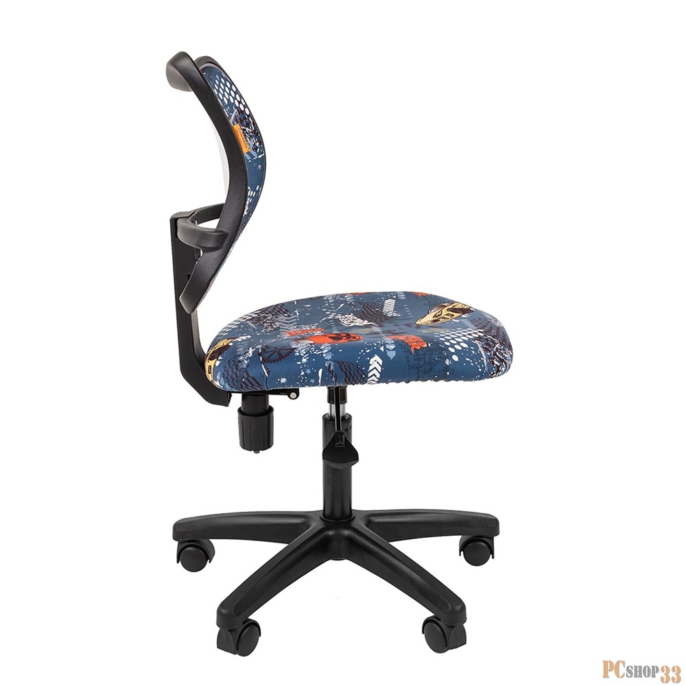 Chairman Kids 102 машинки кресло для детских комнат (велюр, чёрный пластик, газпатрон 3 кл)