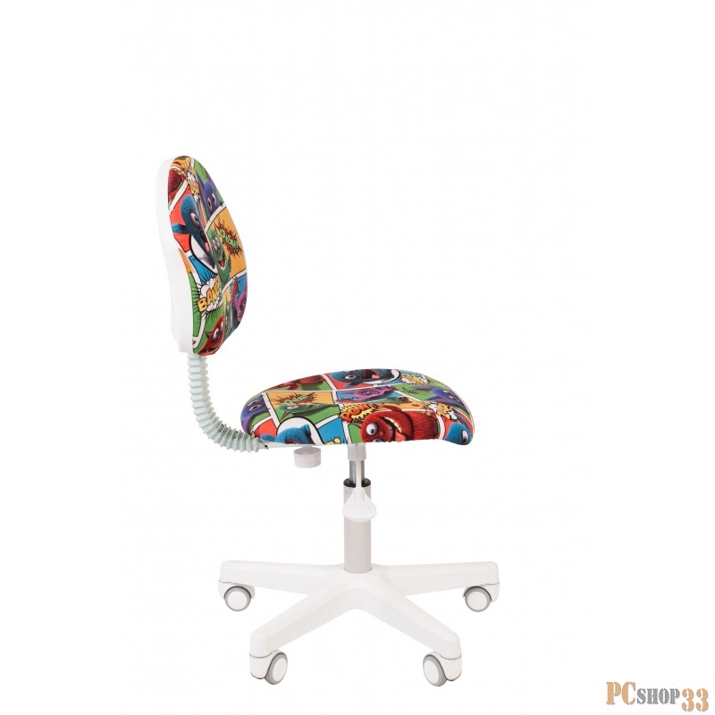 Chairman Kids 104 монстры кресло для детских комнат (велюр, белый пластик, газпатрон 3 кл)