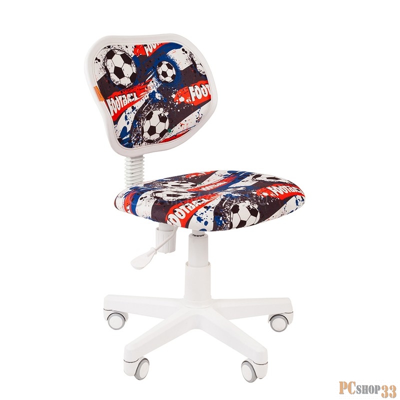 Chairman Kids 106 футбол кресло для детских комнат (велюр, белый пластик, газпатрон 3 кл)