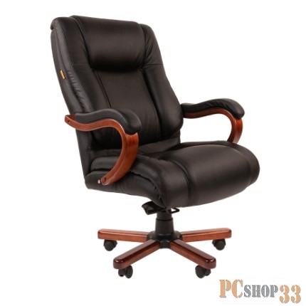 Офисное кресло Chairman 503 (натуральная кожа, дерево, газпатрон 4 кл, ролики BIFMA 5,1, механизм качания)