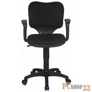 Кресло Бюрократ CH-540AXSN-LOW/26-28 низкая спинка черный 26-28