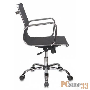 Кресло руководителя Бюрократ CH-993-LOW/M01 низкая спинка черный M01 сетка крестовина хром