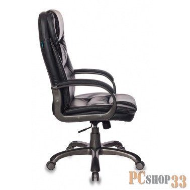 Кресло руководителя Бюрократ T-9905DG/BLACK черный искусственная кожа (пластик темно-серый)