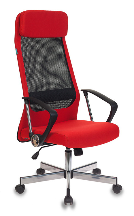 Кресло руководителя Бюрократ T-995HOME/RED черный/красный TW-01 сетка/ткань крестовина металл