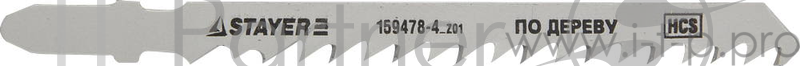 Пилки для лобзика STAYER STANDARd159478-4_z01 HCS по дереву фанере быстрый рез EU-хвост.2шт.