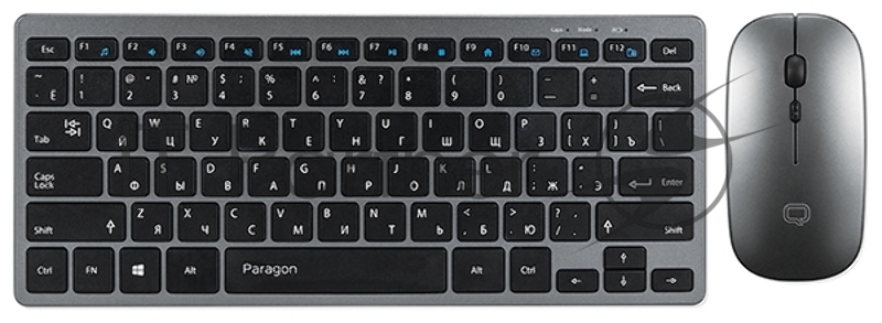 Набор Qumo Paragon K15/M21, беспроводной 2.4G, клавиатура + мышь, 400 mA