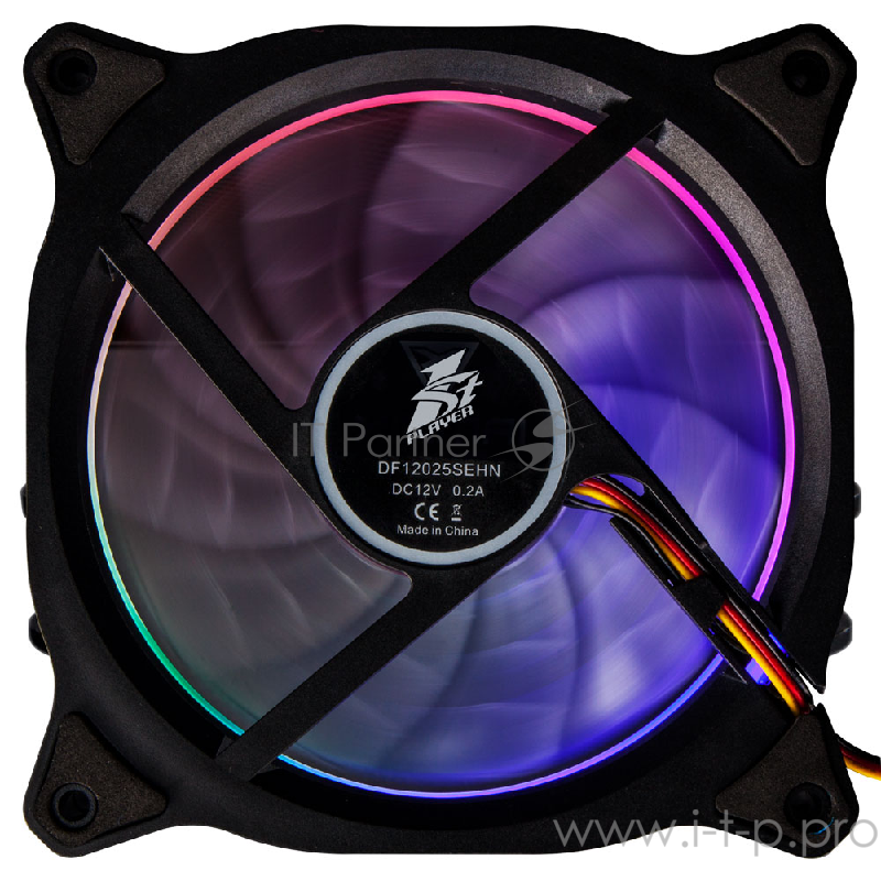 Вентилятор 1STPLAYER R1 / 120mm, 5 color LED, 3-pin, 1000 rpm / R1 bulk