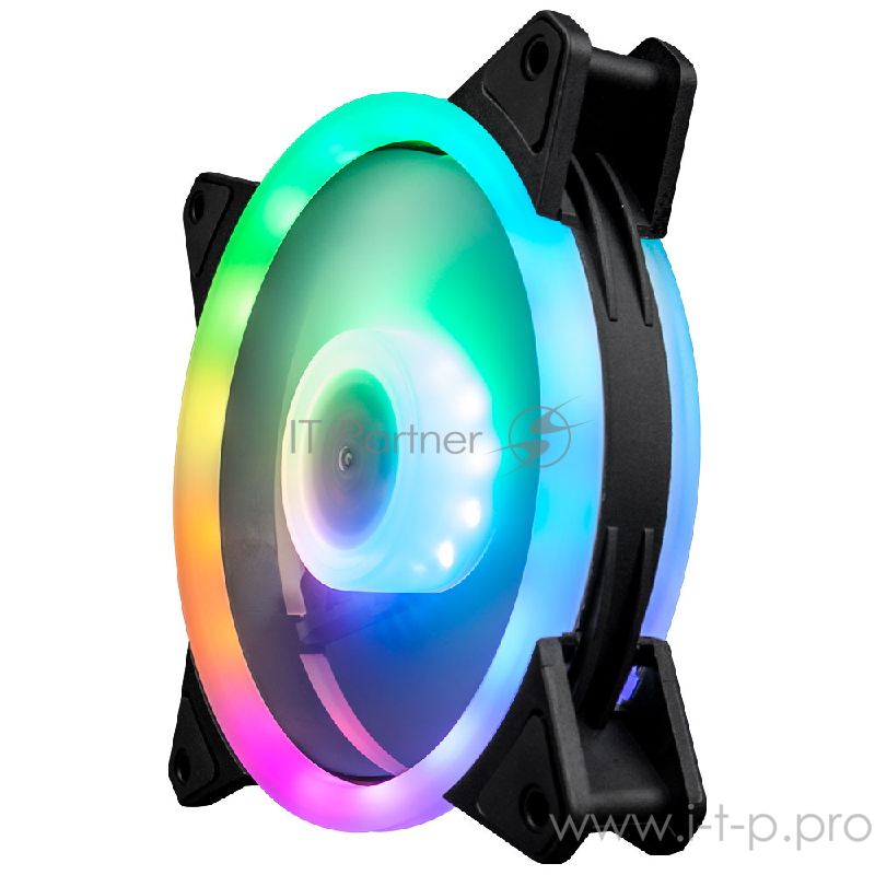 Комплект вентиляторов (3 шт.) 1STPLAYER FIREMOON M1 / controller & remote / 120mm, RGB, 5-pin, 1500rpm, 30.54cfm, 12V, 19dBA / M1