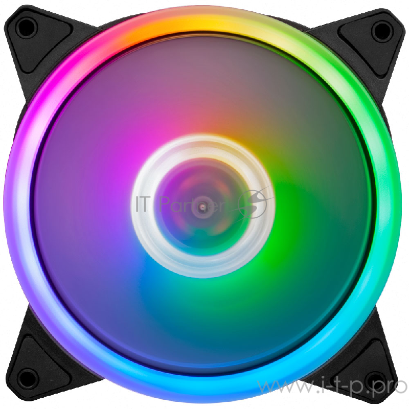 Комплект вентиляторов (3 шт.) 1STPLAYER FIREMOON M1 / controller & remote / 120mm, RGB, 5-pin, 1500rpm, 30.54cfm, 12V, 19dBA / M1