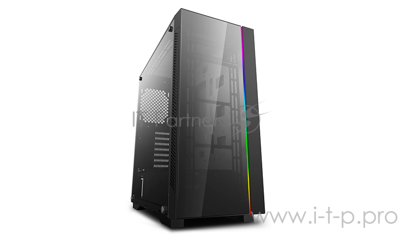 Корпус Deepcool MATREXX 55 V3 ADD-RGB без БП, большое боковое окно, RGB LED спереди, черный, ATX